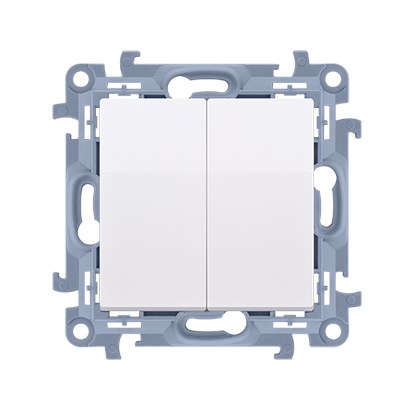 Doppeltreppenschalter Ohne Piktogramm (modul) 10ax, 250v, Schraubklemmen