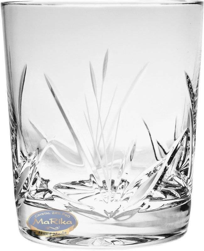 Marika Kristall-whiskygläser, Exklusiv, 280 Ml, Frozen Leaf – 6er-set