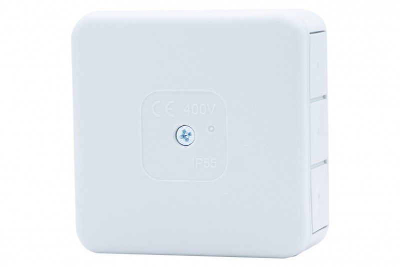 Hermetische Anschlussdose H55-s 85x85x37 Ip55 12-fach Grau