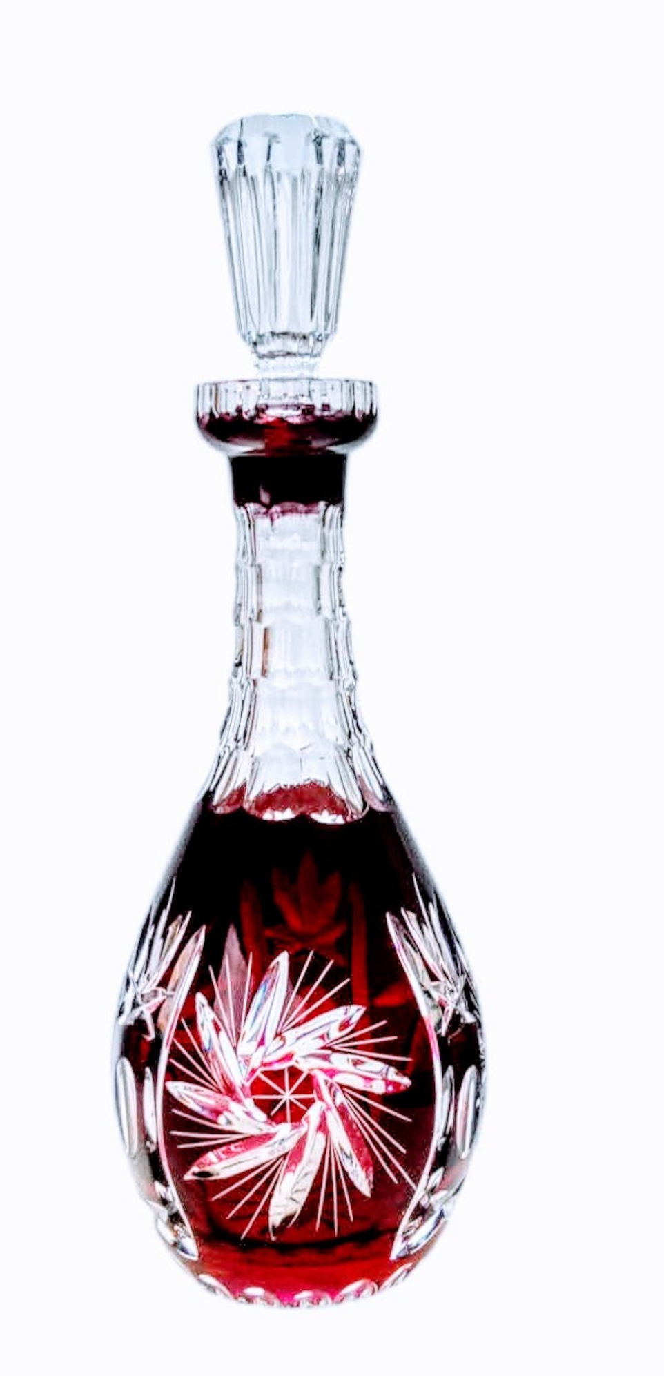 Weinkaraffe Aus Rubinkristall, 800 Ml, Olivenmühle
