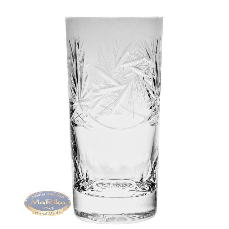 Elegante Kristallgläser Für Wasser Und Getränke, 320 Ml, Mit Mahlwerk-muster – 6er-set In Einer Designerbox