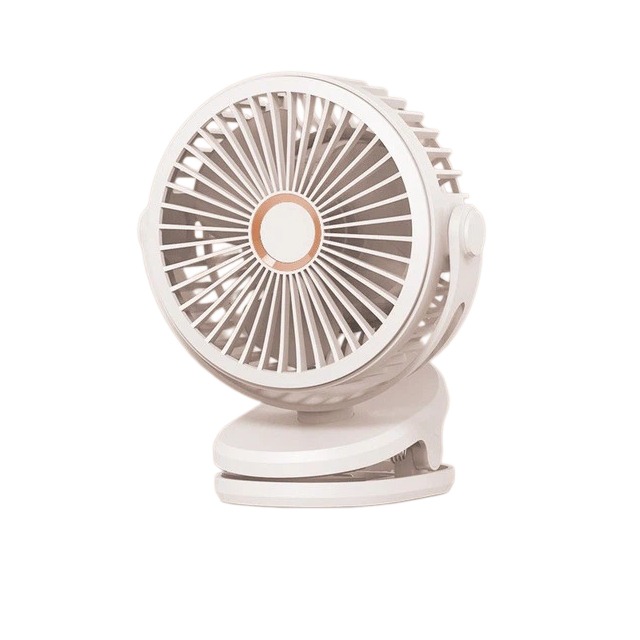6-zoll-klemmventilator, Weiß, Wiederaufladbar, 10000 Mah, Leise, Für Büro Oder Studentenwohnheim