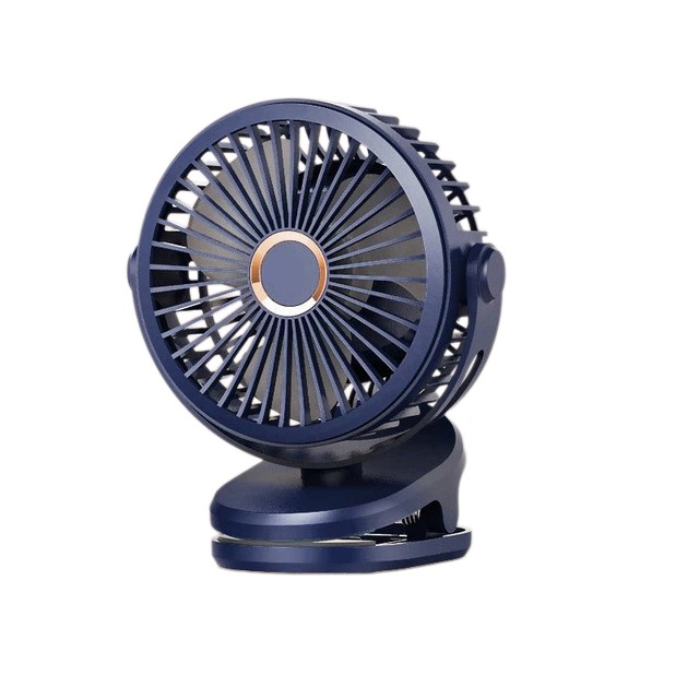 6-zoll-clip-ventilator In Marineblau, Wiederaufladbar, 10000 Mah, Leise, Für Büro Oder Studentenwohnheim