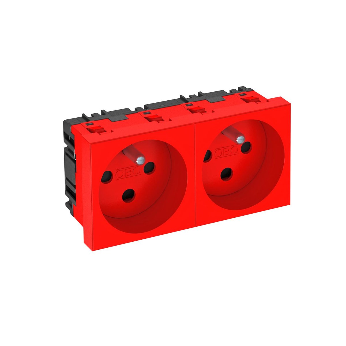 Doppelsteckdose 0°, Nf, Codierter Typ Std-f0k Sro2