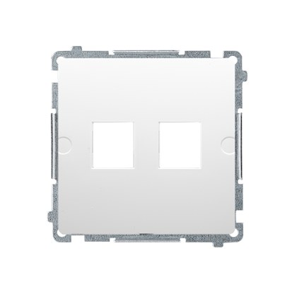 Doppelte Flache Keystone-datenbuchsenabdeckung, Wandmontage