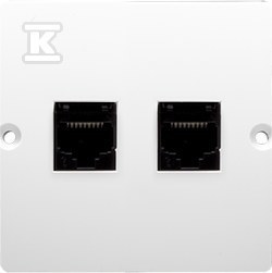 Gn.comp.rj45 Double 5kat.white Bmf52.02/1