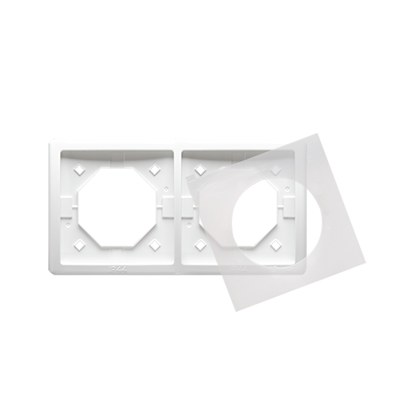 Doppelrahmen Ip44 Bmr2b/11 Basisweißes Modul