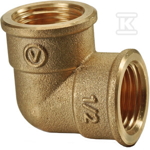 Drehwinkel Gw-gw 1" Messing