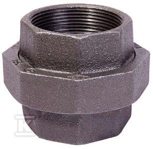 U1 Nr48 6/4 Schwarzer Doppelnippel-schraubanschluss