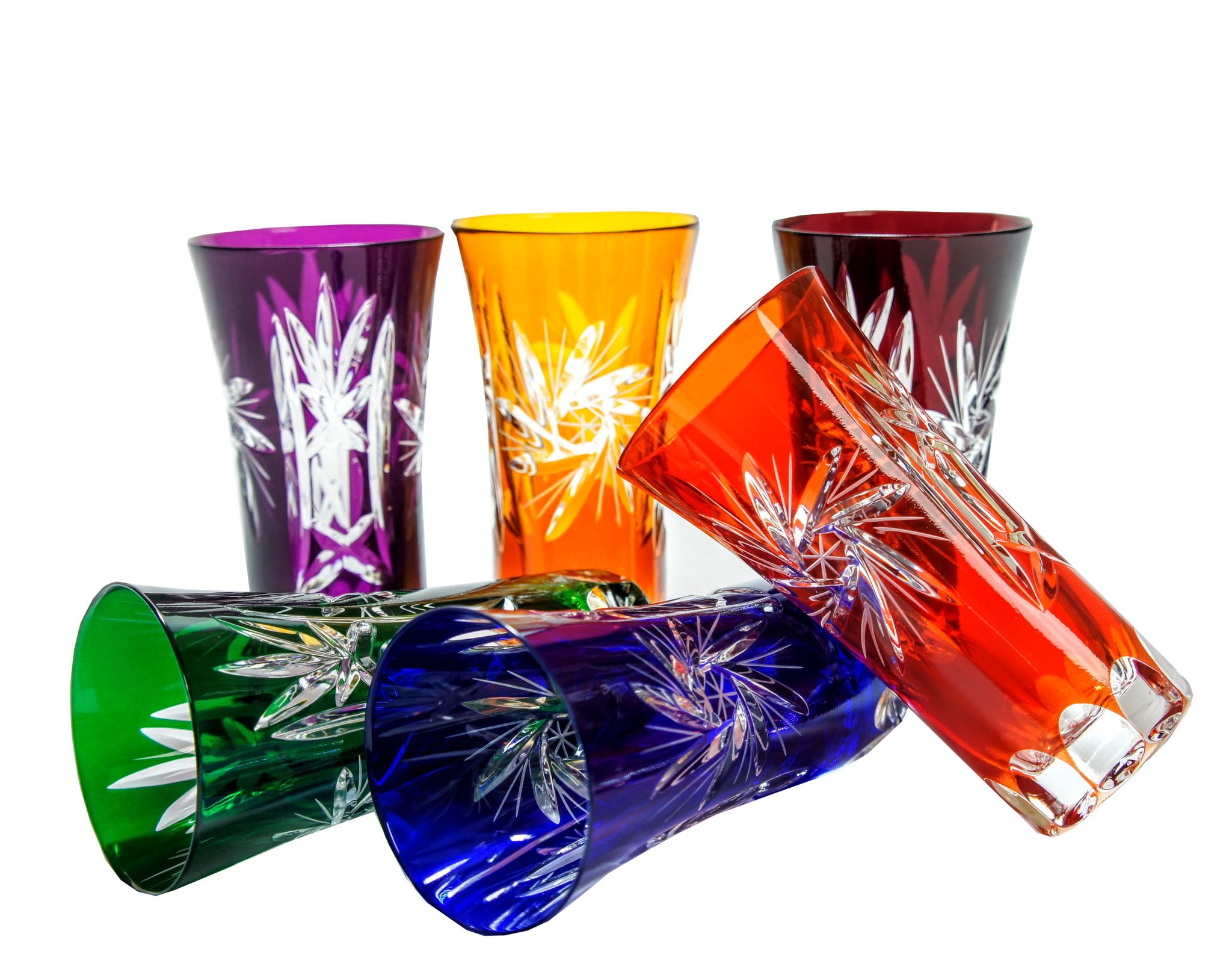 Bunte Kristall-schnapsgläser (50 Ml), Olivenmühle