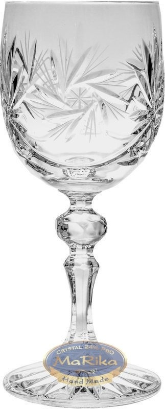 Luxuriöse Kristallweingläser, 170 Ml, 6er-set Mit Einzigartigem Mühlenmuster, Handgefertigt