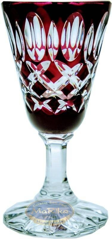 Rubinkristall-wodkagläser 25 Ml Krata Oliwka