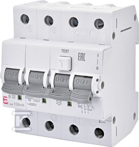 Kzs-4m 3p+n Ac B32/0.03 Leistungsschalter