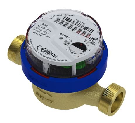 Js-kaltwasserzähler, Typ Js-02, Durchflussinstallation, Dn20 (3/4"), Q3=2,5 M³/h