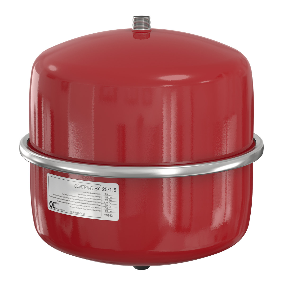 Membran-ausdehnungsgefäß Contraflex-18, 18 L, 1,5/3 Bar / 70 Grad, Anschluss