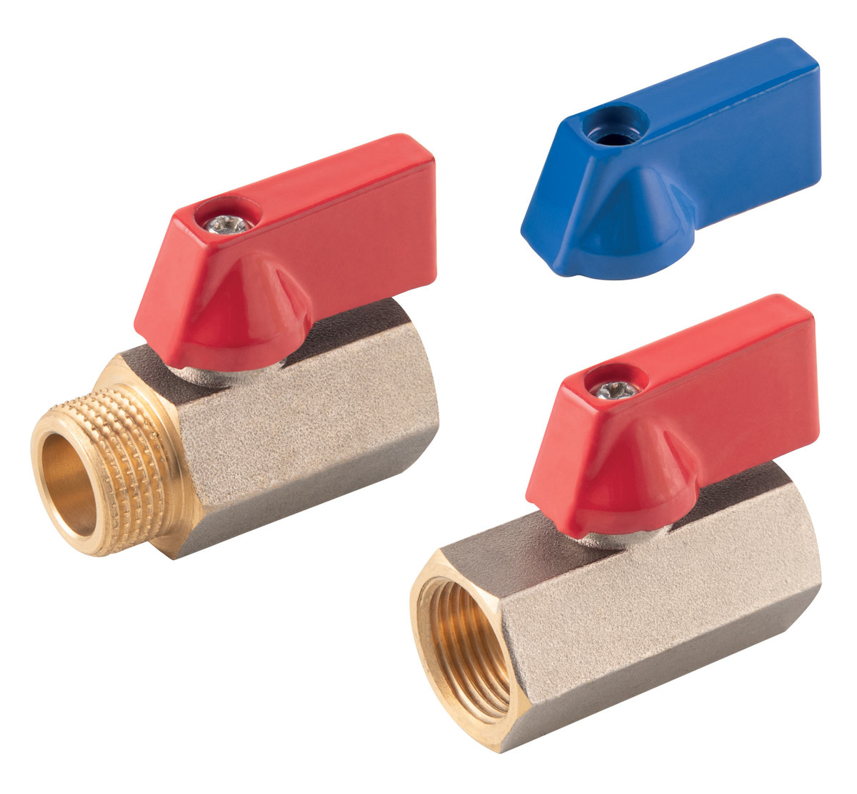 Mini-kugelhahn, Innengewinde-innengewinde, 1/2 Zoll, F-comfort