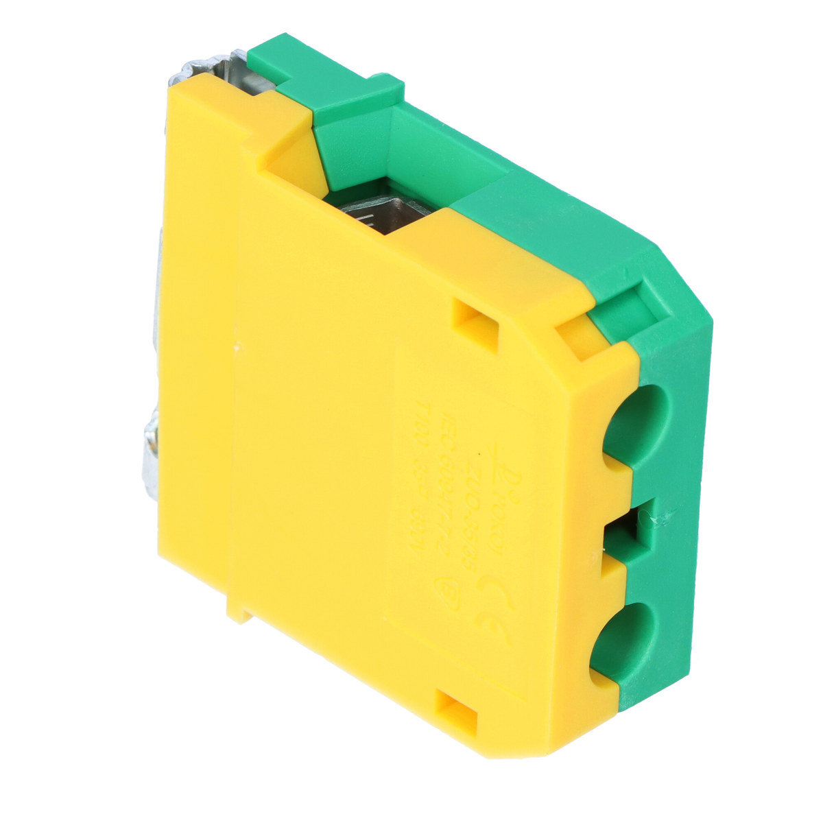 Gelbgrüner Schutzgewindeverbinder Zuo-35/35