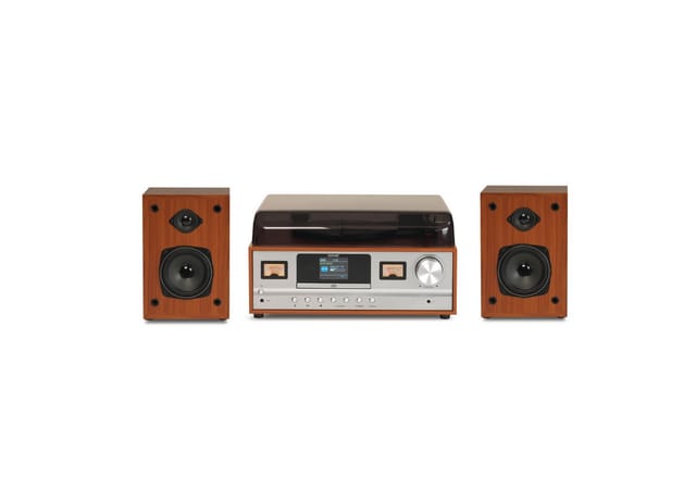 DENVER MRD-52 - Retro music system - LP - CD - FM - DAB - Bluetooth - Light Wood