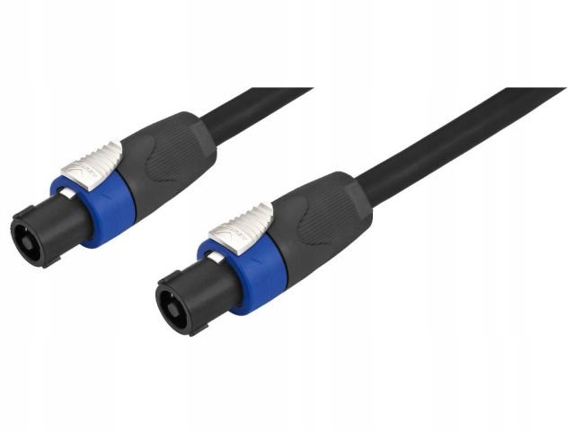 Monacor Msc-215/sw - Lautsprecherkabel, 15 M, 4-polige Neutrik Speakon-stecker