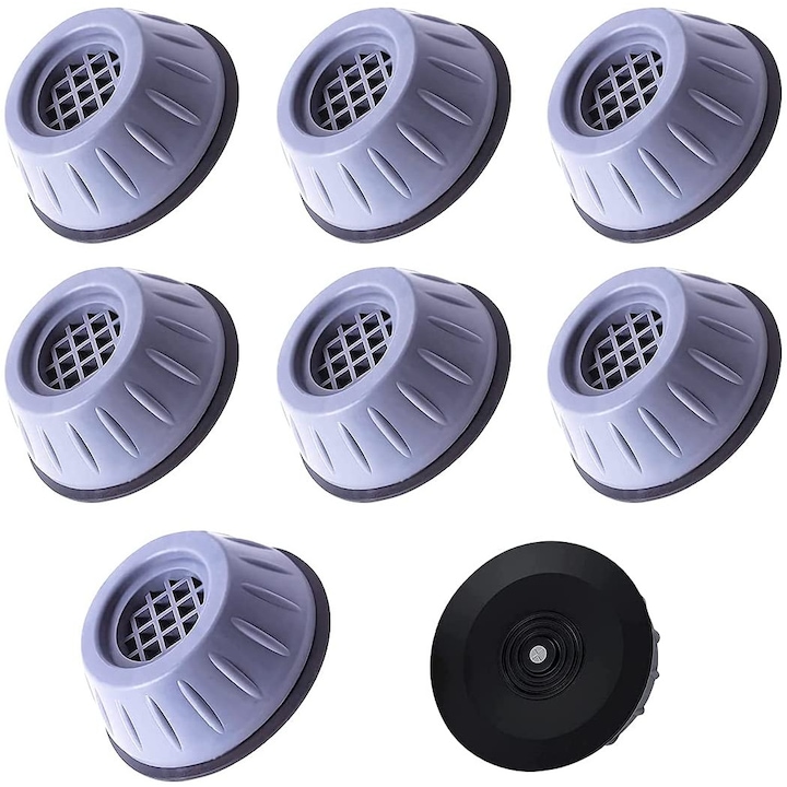Set Mit 8 Füßen, Geräusch- Und Rutschfest, Vibrationsdämpfende Halterungen Für Waschmaschine, Trocknerdämpfer, Kühlschrank, Möbel