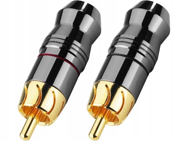 Monacor T-723g - Hochwertiger Rca-stecker