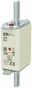 Nh0 Gg 63a/500v Sicherungseinsatz