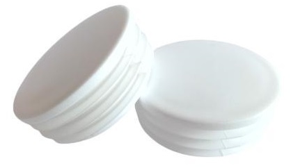Innenkappe Für Rohrprofil, Ø 30 Mm, 20 Stück, Weiß