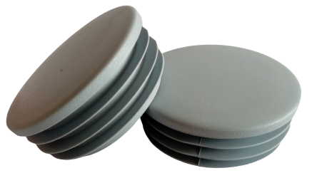 Innenkappe Für Rohrprofil, Ø 60 Mm, 50 Stück, Grau