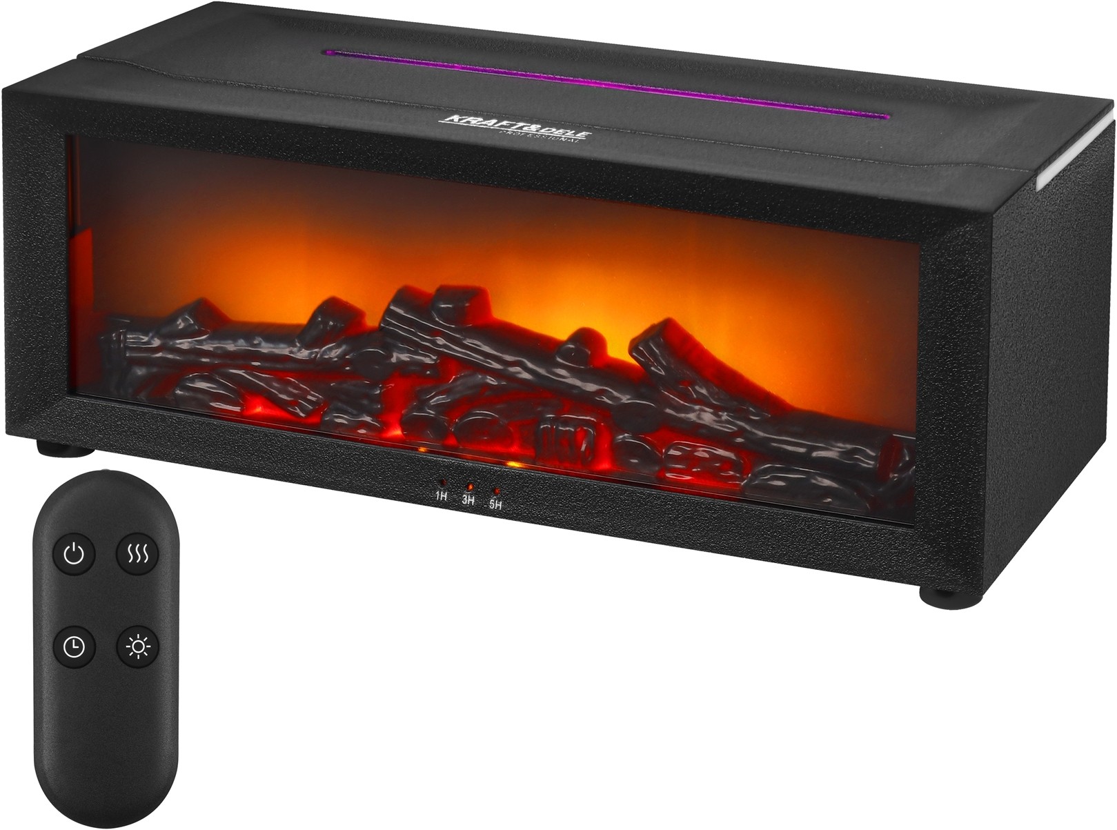 Luftbefeuchter Mit Ionisator Und Led-kamineffekt Kd4355