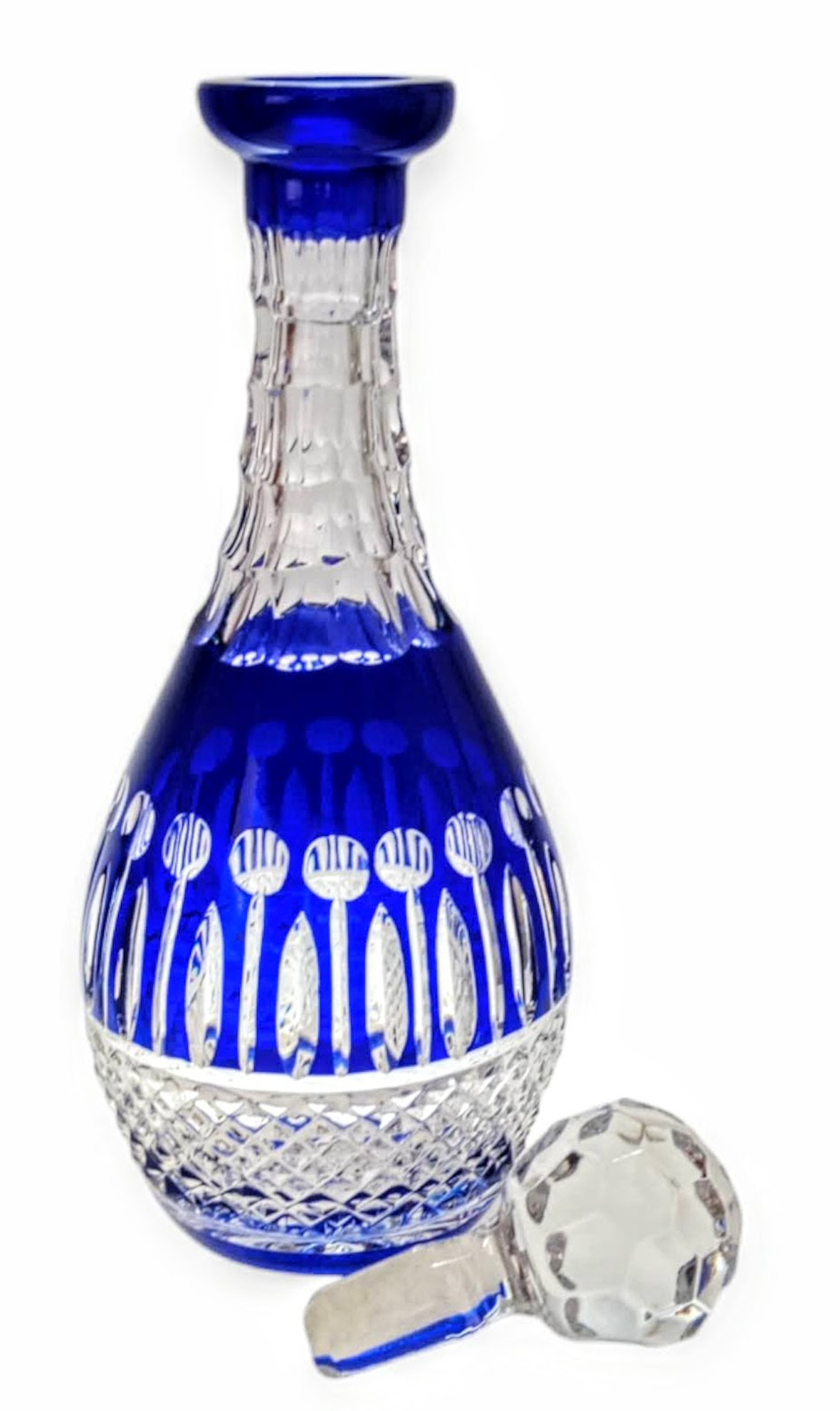 Weinkaraffe Aus Kobaltkristall, 700 Ml, Französisch