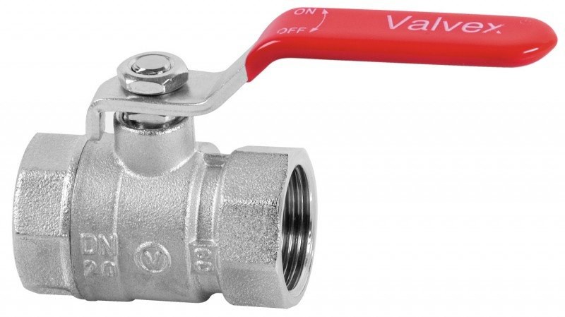 Vernickeltes Kugelventil Mit Stahlhebel-drossel (dst) (n-n-version) Ein