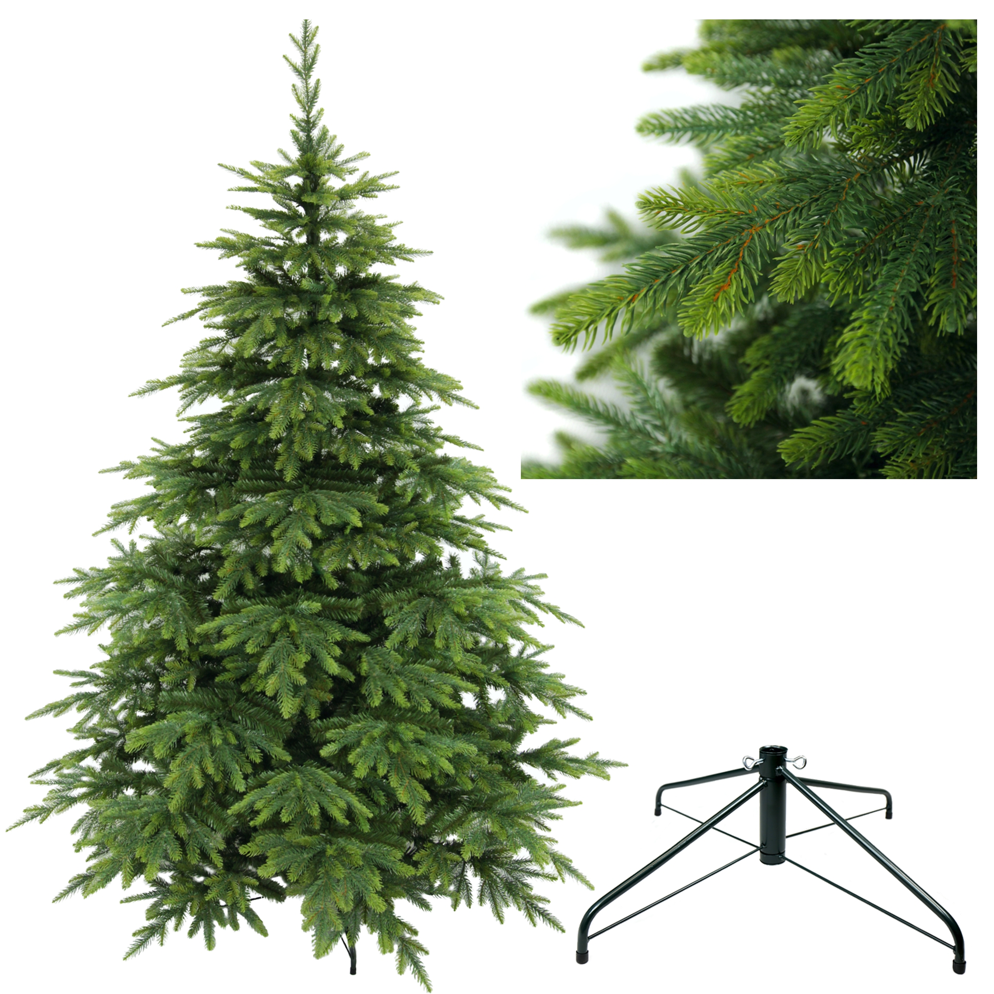 Künstlicher Weihnachtsbaum Fichte Natur Pe + Pvc 250 Cm