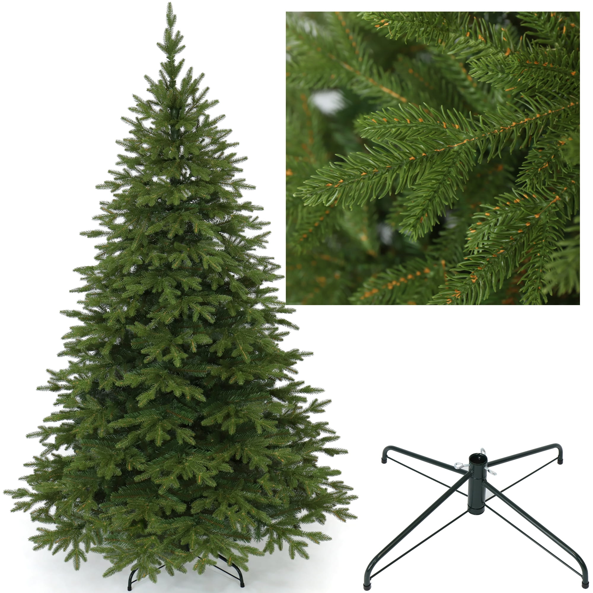 Künstlicher Weihnachtsbaum, Fichte, Natur, Pe + Pvc, 200 Cm