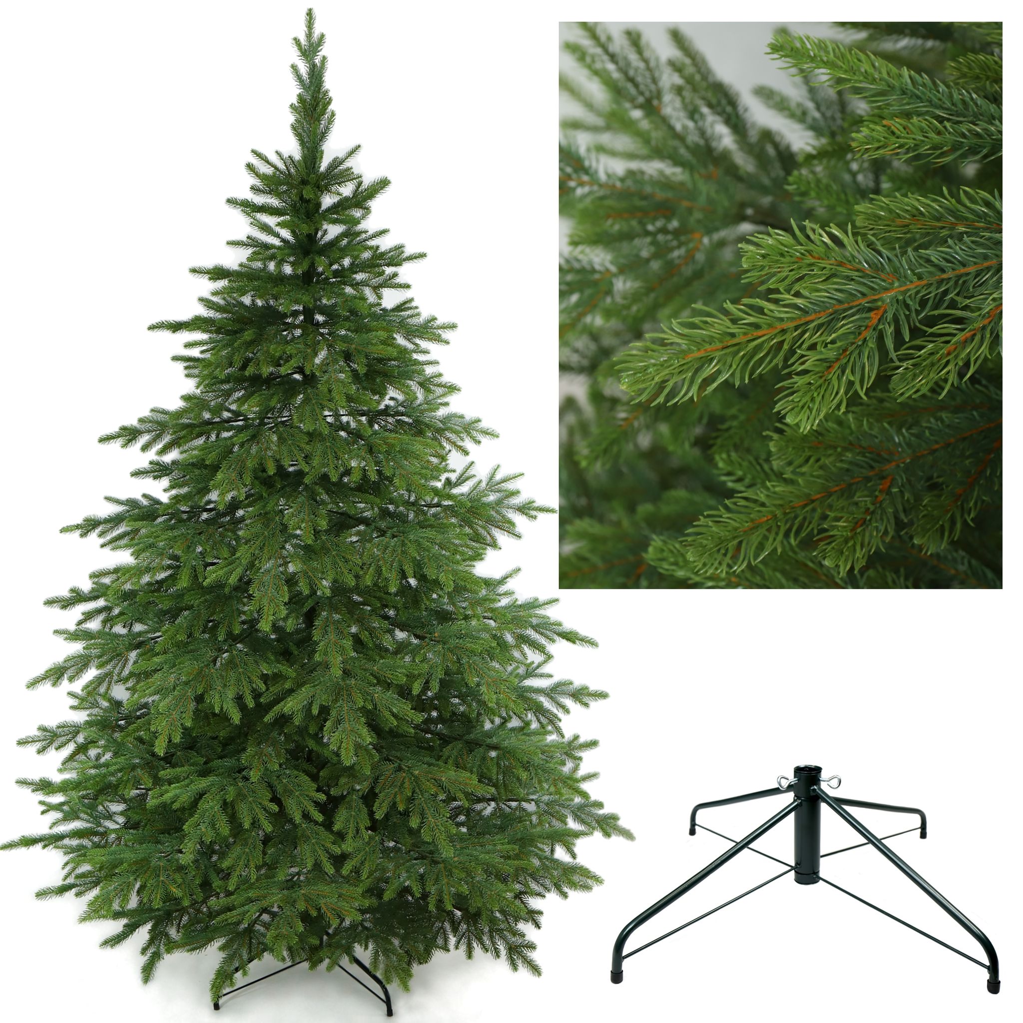 Künstlicher Weihnachtsbaum Fichte Natur 100% Pe 180 Cm