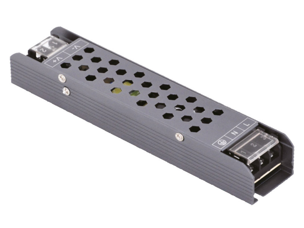 Modulares Led-netzteil, Langes Graphitgehäuse, Ip20 / 12 V / 5 A / 60 W