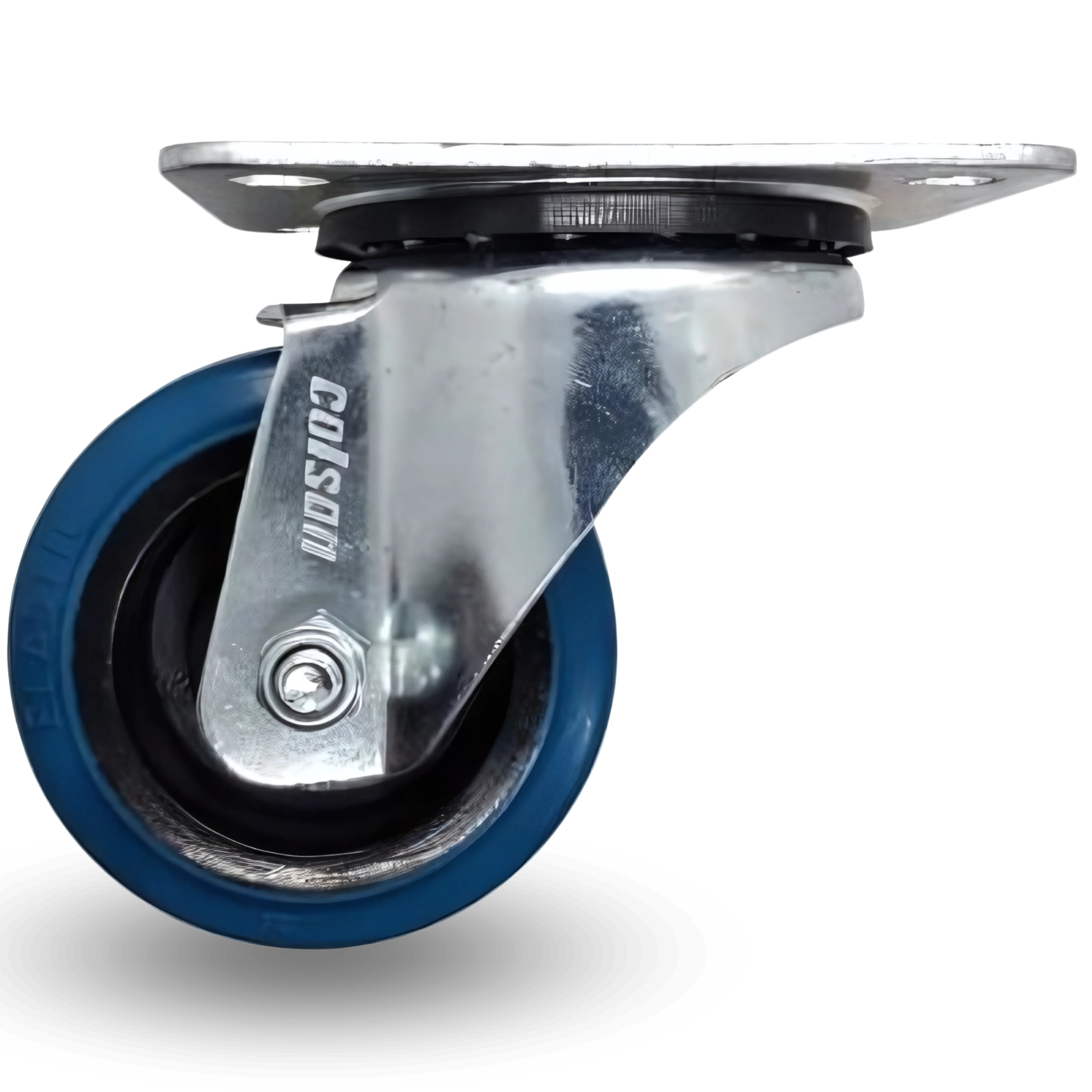 Schwenkradsatz 80 Mm 100 Kg Jppb 0801 Blauer Gummi