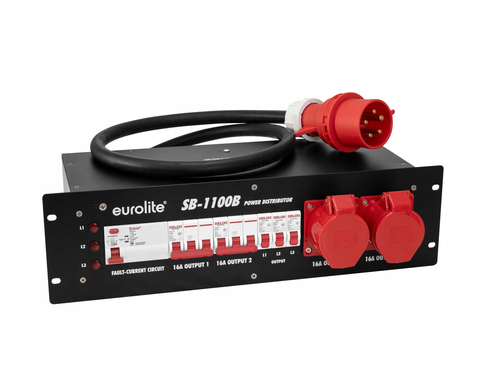 Eurolite Sb-1100b - 32-a-splitter In Einem 483 Mm (19") Gehäuse