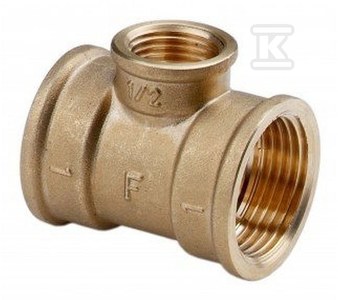 Reduzier-t-stück Aus Messing 3/4 X 1/2 X 3/4 F