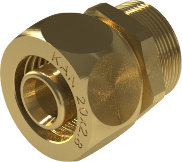 Ultraline Messing-schraubverbinder Gz - 25 G3/4