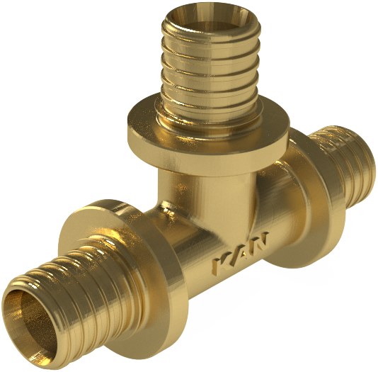 Ultraline Messing-t-stück - 16