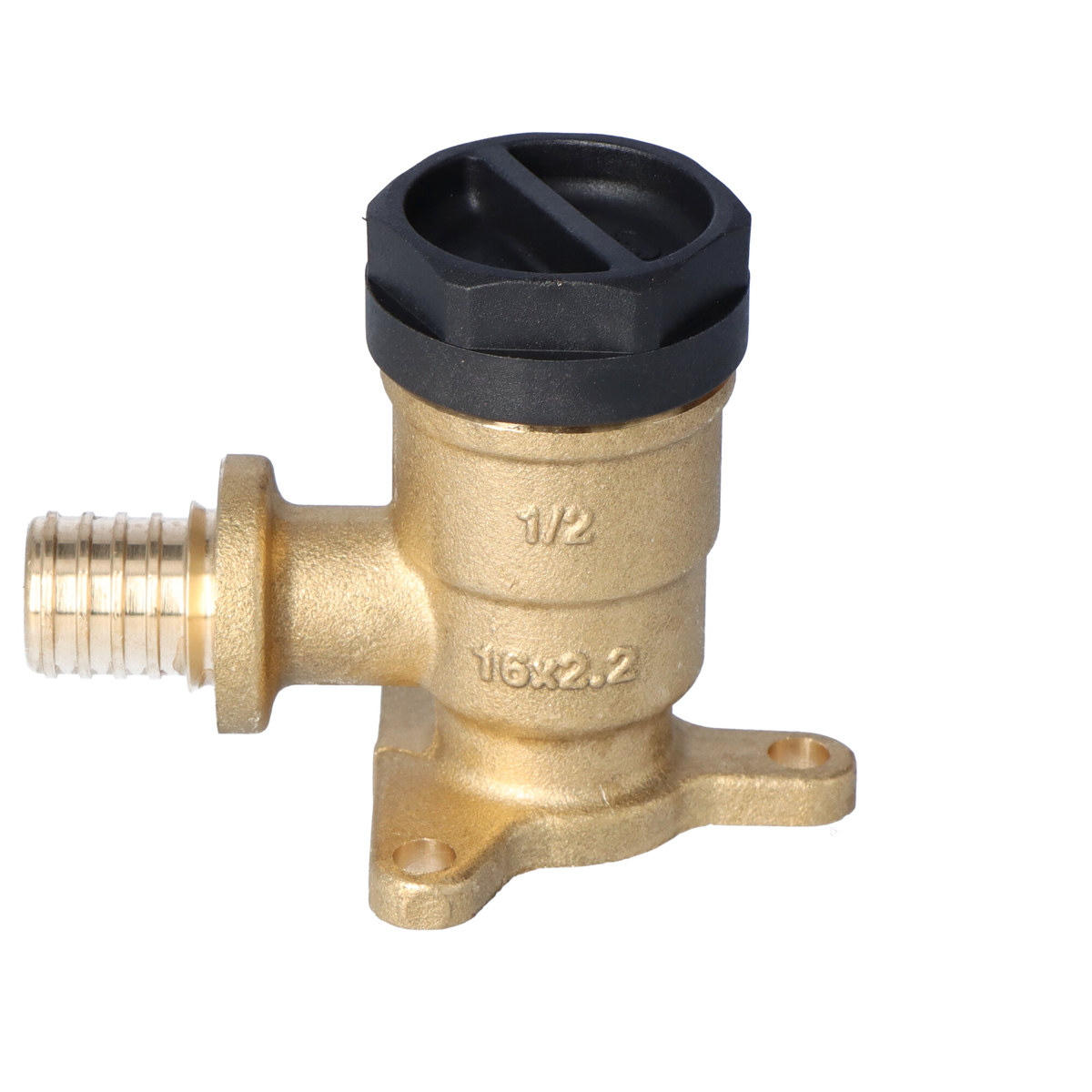 Wandwinkel Aus Messing Mit Befestigungslaschen Gw Ultraline - 16 Rp1/2" L = 41 Mm