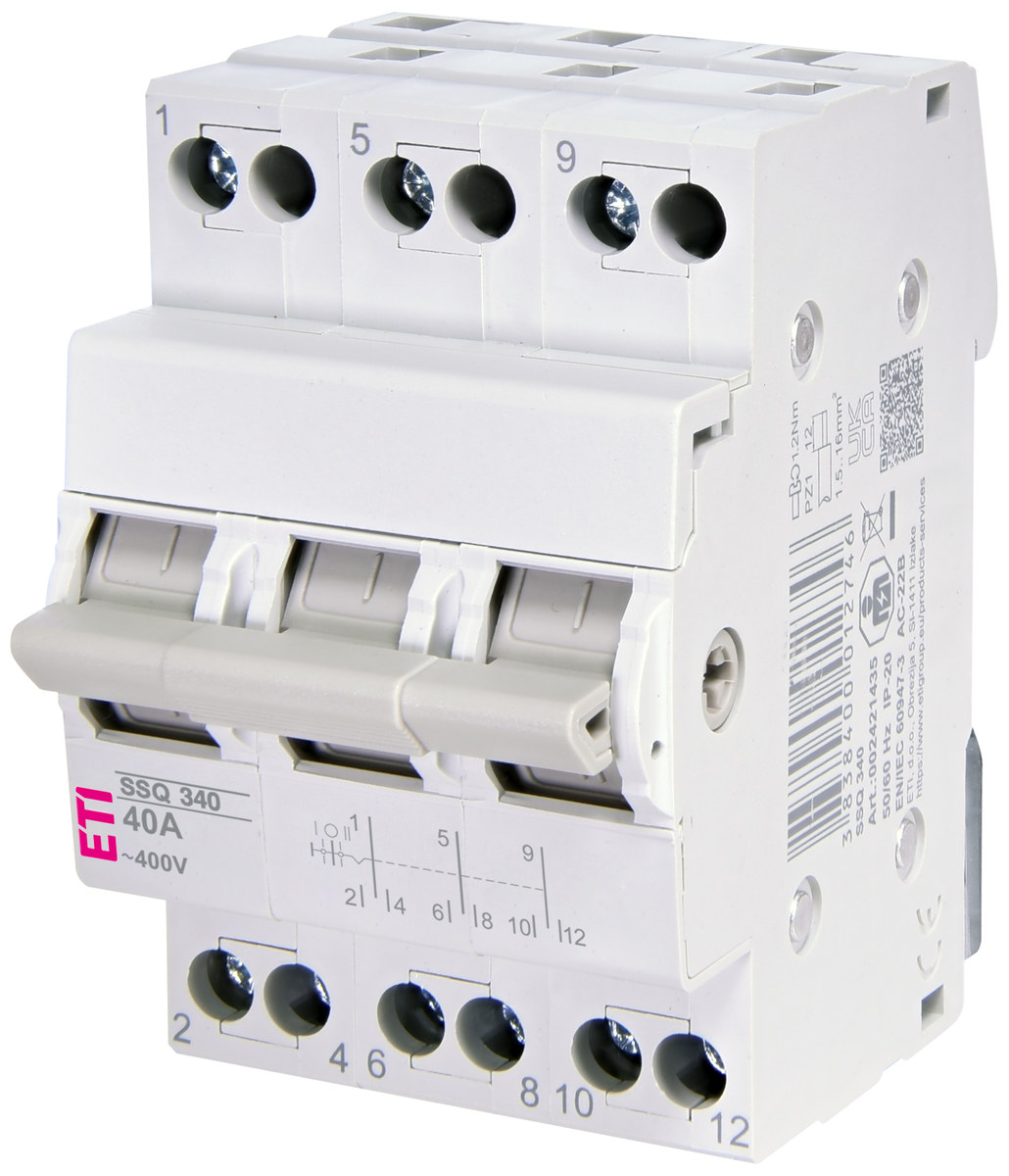 Modulares Schaltnetzgenerator I-o-ii 40a 3-polig Ssq 340