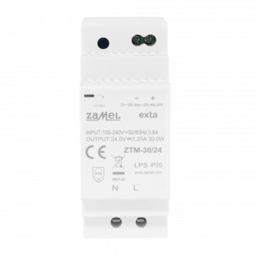 Schaltnetzteil Auf Th-35 (din)-schiene, 30 W, 24 V Dc Ztm-30/24