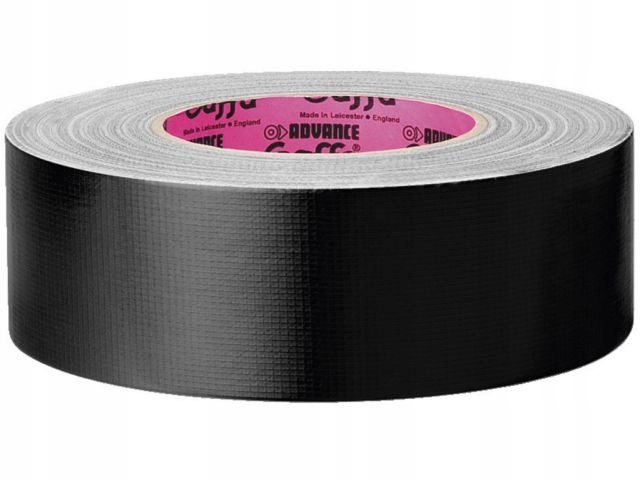 Monacor At-202/sw – Multifunktionales Gaffer-tape, Schwarz