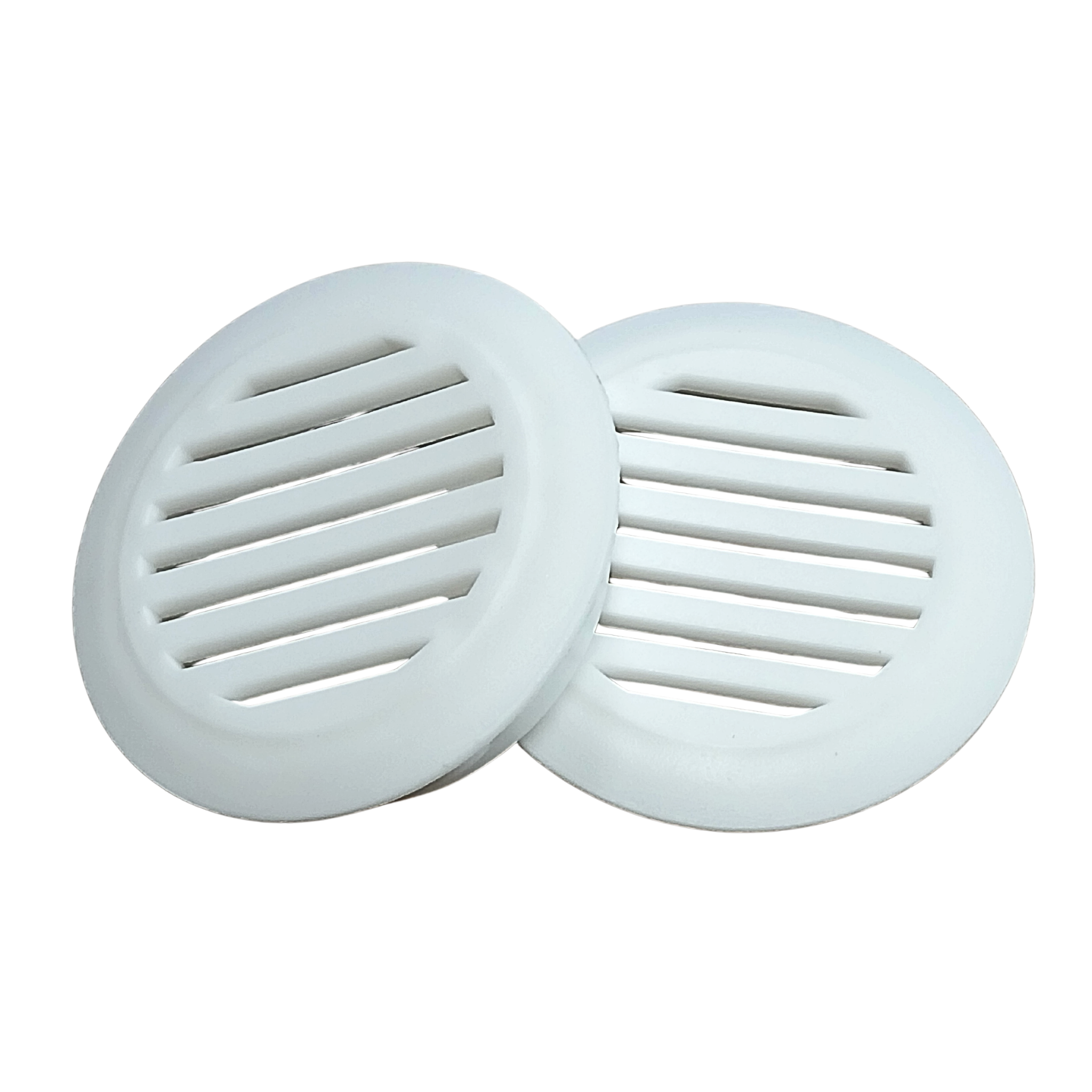 Lüftungsgitter Für Möbelschränke, Durchmesser 50 Mm, Weiß, 10 Stück
