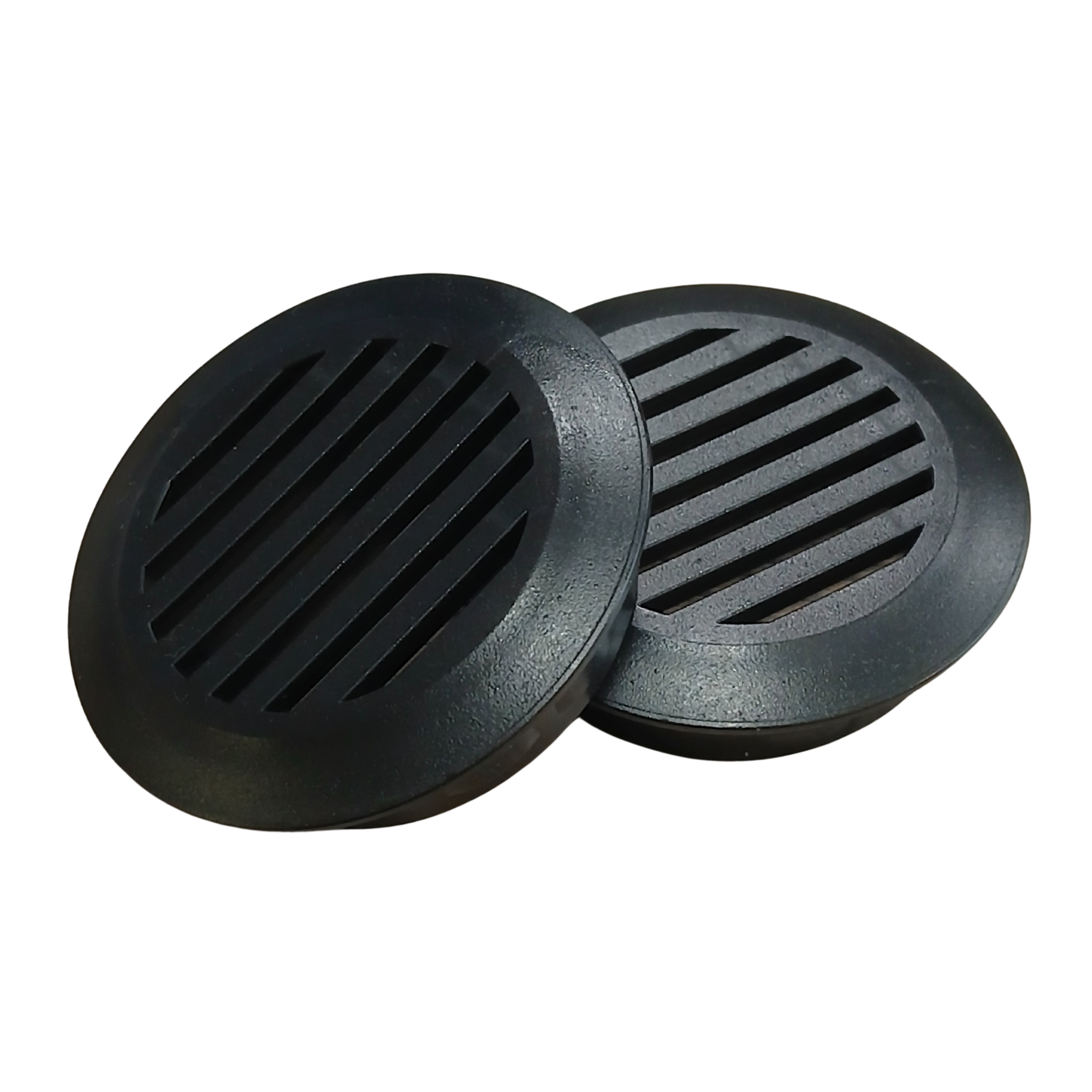 Lüftungsgitter Für Möbelschränke, Durchmesser 50 Mm, Schwarz, 10 Stück