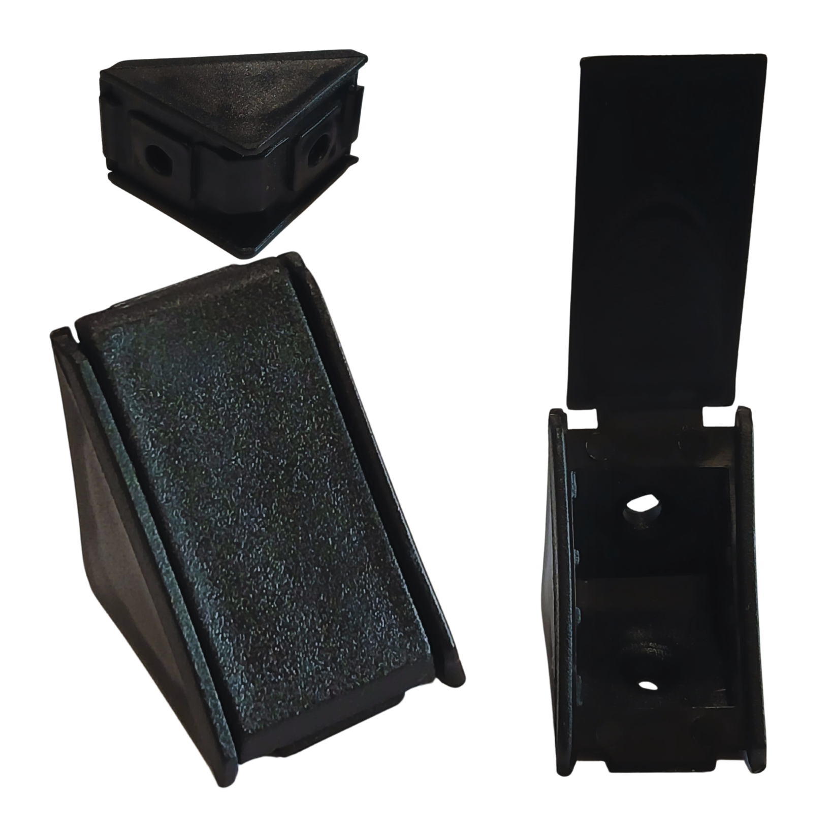 Möbelwinkel 27x27x20 Komandorek-winkel Mit Klappe Schwarz (01) 100 Stück