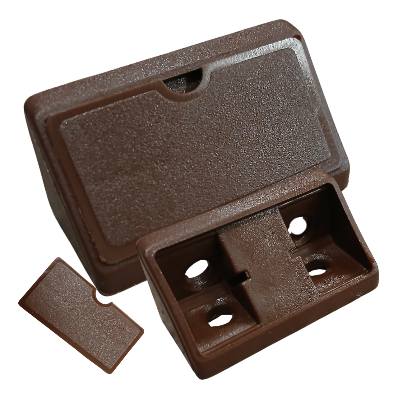 Möbelwinkel 43x20x20 Komandorek-winkel Mit Klappe, Braunes Walnussholz (13), 100 Stück