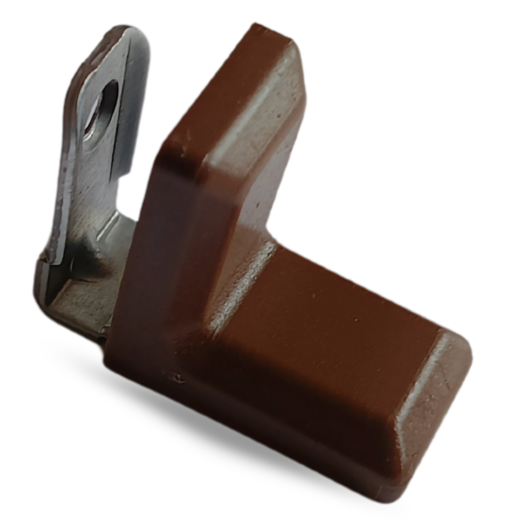 Komandorek Möbelwinkel, Metallhalterung + Abdeckung, Dunkelbraun (13) 100 Stück
