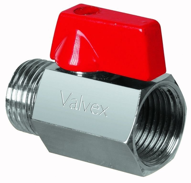 Verchromtes Mini-kugelventil (n-w-version) 1/2 Zoll